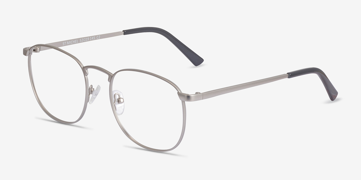 St Michel Silver Metal Eyeglasses Eyebuydirect