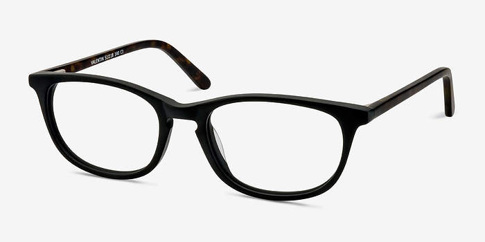 EyeBuyDirect Valentin Matte Black Women Acetate Eyeglasses