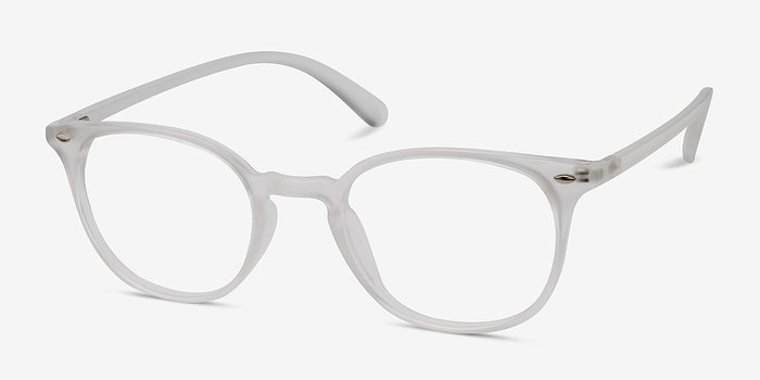 Hubris Matte Clear Plastic Eyeglasses Eyebuydirect 