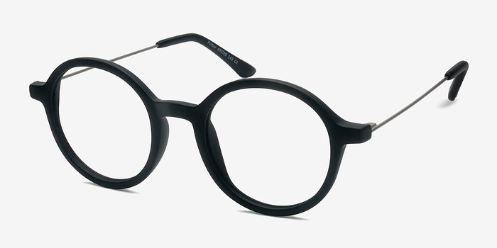 Potter | Matte Black Metal Eyeglasses | EyeBuyDirect