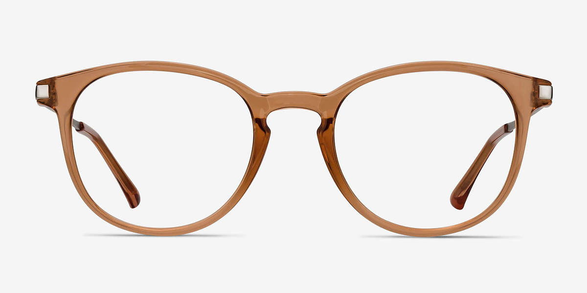 Mirando | Light Brown Metal Eyeglasses | EyeBuyDirect