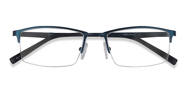Furox Navy Metal Eyeglasses Eyebuydirect