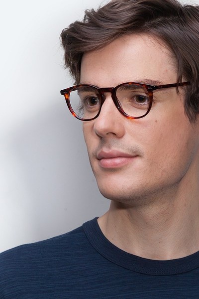 Prism | Warm Tortoise Acetate Eyeglasses | EyeBuyDirect