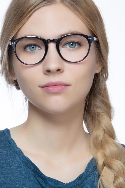 Revolution | Navy Plastic Eyeglasses | EyeBuyDirect