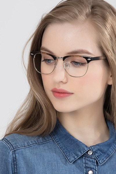 Coexist | Striped Metal Eyeglasses | EyeBuyDirect